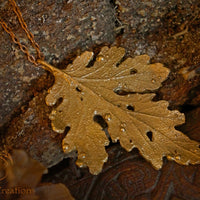Timeless Fantasy Leaf Pendant - In Brass